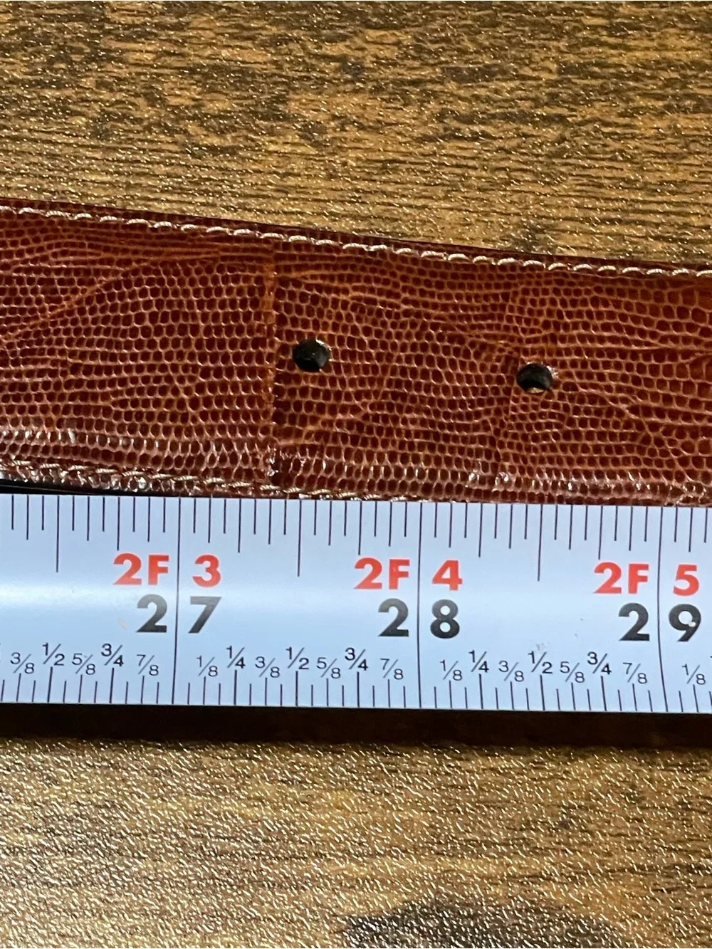 Vintage WCM New York Brown Leather Women’s Belt Size S NWOT